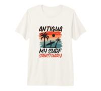 Surfing at Antigua Premium T-Shirt