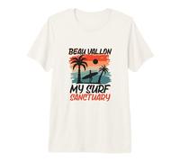 Surfing at Beau Vallon Premium T-Shirt