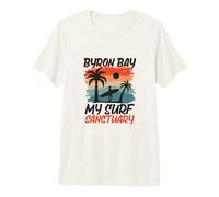 Surfing at Byron Bay Premium T-Shirt