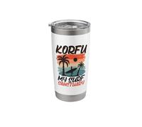Surfing at Corfu Stainless Steel Insulated Tumbler