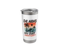 Surfing at Da Nang Stainless Steel Insulated Tumbler