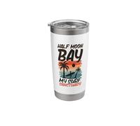Surfing at Half Moon Bay Stainless Steel Insulated Tumbler