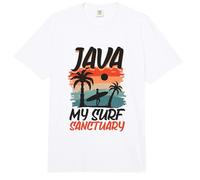 Surfing at Java Comfort Colors Adult Heavyweight T-Shirt