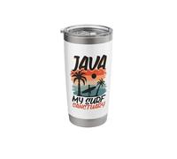 Surfing at Java Stainless Steel Insulated Tumbler