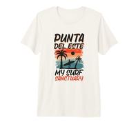 Surfing at Punta del Este Premium T-Shirt