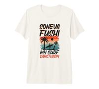 Surfing at Soneva Fushi Premium T-Shirt