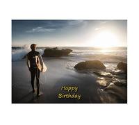Surfing Birthday Card