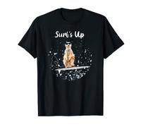 Surfing Cool Meerkat on Surfboard with Sunglasses T-Shirt