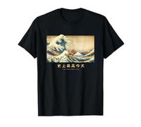 Surfing Dachshund Kanagawa Wave Japanese Dog Funny T-Shirt