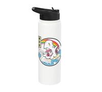 Surfing Ghost Strawberry Milk Japanese Waves Kawaii Anime Stainless Steel Insulated Water Bottle