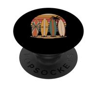 Surfing Hawaii Surfboard Beach Surfer Humor for Men Women PopSockets Adhesive PopGrip