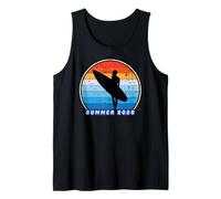 Surfing Hawaiian Summer Los Angeles Vintage Beach Tropical Tank Top