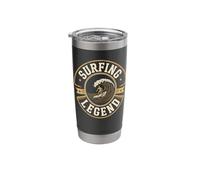 Surfing Legend Retro Big Wave Surfer Ocean Stainless Steel Insulated Tumbler