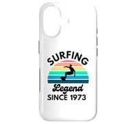 Surfing Legend Since 1973 Retro Sunset Birthday Case for iPhone 17