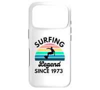 Surfing Legend Since 1973 Retro Sunset Birthday Case for iPhone 17 Pro