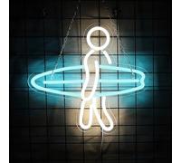 Surfing Neon Sign Surfer Neon Light Surfboard LED Neon Sign for Wall Decor Dimmable Surf Board LED Neon Light for Bar Restaurant Music Concert Man Cave Wall Art 13 * 12IN