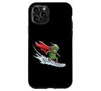 Surfing Pickle Hero With Cape Riding Big Wave Case for iPhone 11 Pro