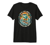 Surfing Shark Bite The Swell Ocean Big Boss Summer Premium T-Shirt