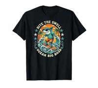 Surfing Shark Bite The Swell Ocean Big Boss Summer T-Shirt
