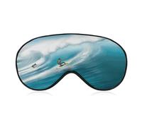 Surfing Sleep Mask,Adjustable Strap Sleeping Mask, Complete Light Blocking Sleep Shade Cover,Soft Breathable Comfortable Blindfold for Women and Men