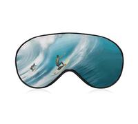 Surfing Sleep Mask,Adjustable Strap Sleeping Mask, Complete Light Blocking Sleep Shade Cover,Soft Breathable Comfortable Blindfold for Women and Men