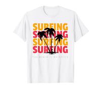 Surfing - The Beach is My Office (Palm Tree Graphic) T-Shirt