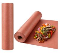 Surflyee Butcher Paper for Smoking, 30CMx30M Unbleached Butcher Paper Roll | Pink Kraft Papers Roll for Grill, BBQ, Smoker, Brisket, Ribs, Fish Meat