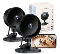 Surfola 1080P Indoor Security Camera, Mini Pet Camera with Motion/Sound Detection, 2.4GHz WiFi CCTV Camera, Night Vision, 2-Way Audio, SD Card & Optional Cloud, APP Control