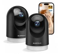 Surfola 2K Indoor Camera, Pet Camera with Motion Detection, Wi-Fi CCTV Home Security Camera with Night Vision, Works with Alexa/Google, No Monthly Fee