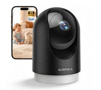 Surfola 2K Indoor Camera, Pet Camera with Motion Detection, Wi-Fi CCTV Home Security Camera with Night Vision, Works with Alexa/Google, No Monthly Fee