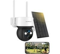 Surfola 4G Solar Security Camera Outdoor No WiFi Needed, 2.5K HD Wireless CCTV with 32GB Card, PIR Motion, Colour Night Vision for Stables, Farms & Off-Grid Home