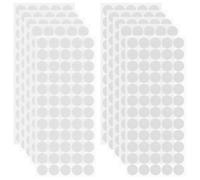 SURFOU 600 Pcs Hook and Loop Dots 20mm Self Adhesive, 300 Pairs Sticky Back Coins, Double Sided Strong Sticky Fastener Pads for Crafts, Carpets, Pictures, Home Office, White