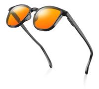 SURFOU Blue Light Glasses for Men and Women, TR90 Lightweight Computer Gaming Eyewear, Anti Eyestrain Non-Prescription Lens Frame for Reading and Screen Use