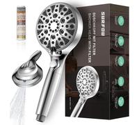 SURFOU Filter Shower Head, Upgraded High Pressure Shower Head with 10 Modes, Un