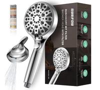 SURFOU Filter Shower Head, Upgraded High Pressure Shower Head with 10 Modes, Universal Water Saving Handheld Showerhead, high Pressure Shower Heads