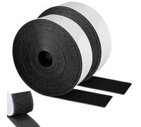 SURFOU Hook and Loop Tape, 12 m x 50 mm, Extra Strong, Self-Adhesive, Double-Sided, Heavy Duty for Fabric, Curtains, Picture Hanging, and Home & Office Use