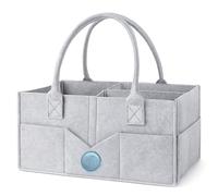 SURFOU Nappy Caddy Organiser, Baby Essentials for Newborn Gifts, Bag for Diaper & Nursery Accessories Storage with Detachable Compartments, Baby Shower Baskets to Make Hampers