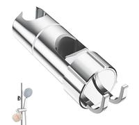 SURFOU Shower Head Holder Adjustable, Replacement Heads Riser Rail 25mm Pole, Bracket Hand Showerhead Parts Rotating, Holders Hanger Stand Showerspares Screwed Brackets