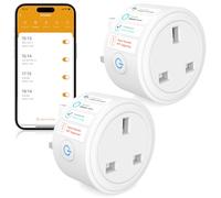 SURFOU Smart Plug WiFi Socket with Energy Monitoring, Timer & Schedule, App Remote Control, Voice Control Compatible with Alexa, Google Home and SmartThings, Mini Smart Plug, 13A , 2 Pack