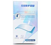SURFOU Teeth Whitening Strips 28 Packs 56 Pcs,Peroxide Free,Gentle Formula,Fast whitening