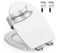 SURFOU Toilet Seat Soft Close Universal Oval Quick Release Button Adjustable