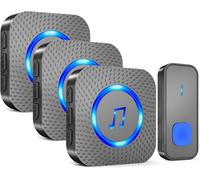 SURFOU Wireless Doorbell, 1,300 ft Long Range Cordless Battery Operated, Wall P