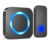 SURFOU Wireless Doorbell, Plug in Waterproof Batte