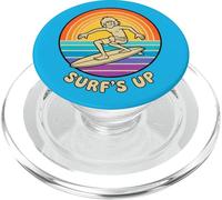 Surf's Up Surfing Surfer PopSockets PopGrip for MagSafe