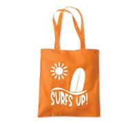 Surfs Up Waves Surfing Ocean Tote Shopping Bag 10 Litres Capacity 42 x 38cm
