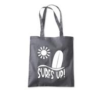 Surfs Up Waves Surfing Ocean Tote Shopping Bag 10 Litres Capacity 42 x 38cm