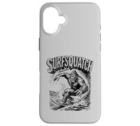 SurfSquatch! Bigfoot Surfer Vintage Wave Sasquatch Case for iPhone 16 Plus