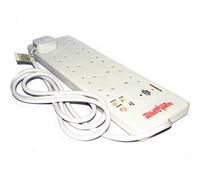 Surge Protected 10 Gang UK Extension Lead RFI Mains & BT Protection 2m