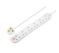 Surge Protected Extension Lead 2m Masterplug Multi One Size
