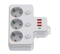Surge Protector Power Strip | Multiple USB Ports and USB Plug | Socket Extender for Desk, Office, Travel, Home, College Dorm, University, Table, Work